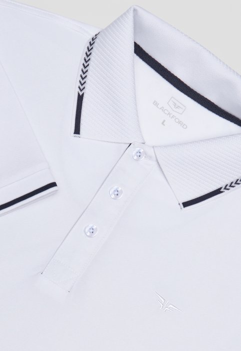 Поло DV-TS-GBG white/blue